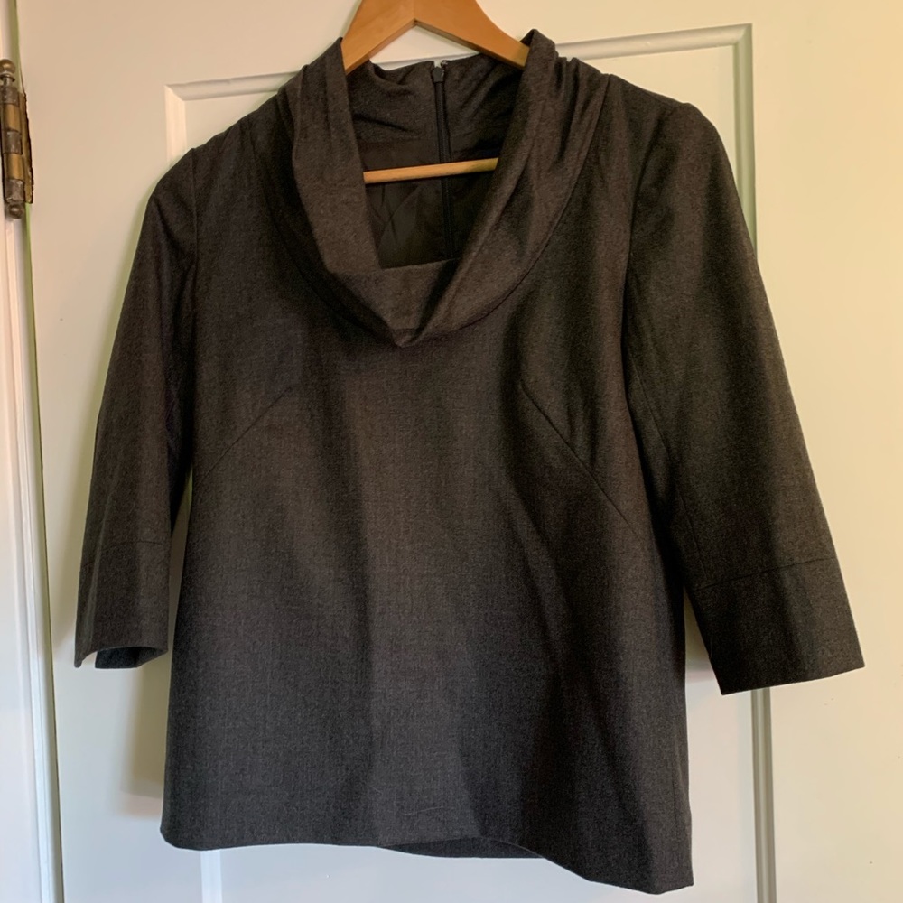 J. Crew wool shirt with cowl neck